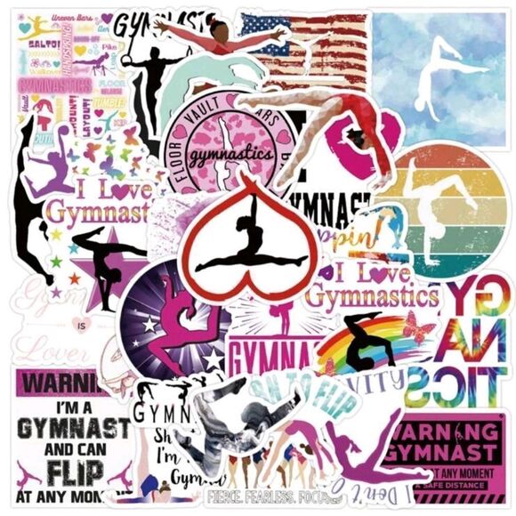 Gymnastics Assorted Stickers - Picture 1 of 5